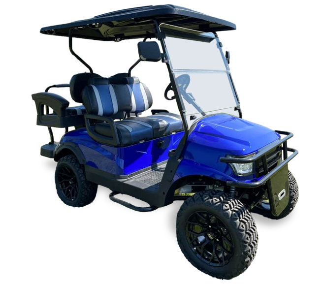 cart de golf voiture bleue voiturettes de golf